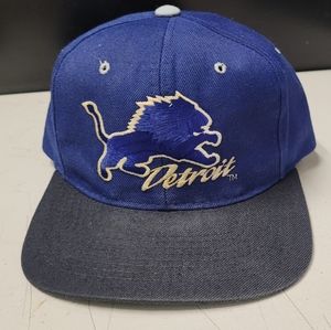 90s Vintage Wool Type  Detroit Lions KMG NEW ERA  Snapback